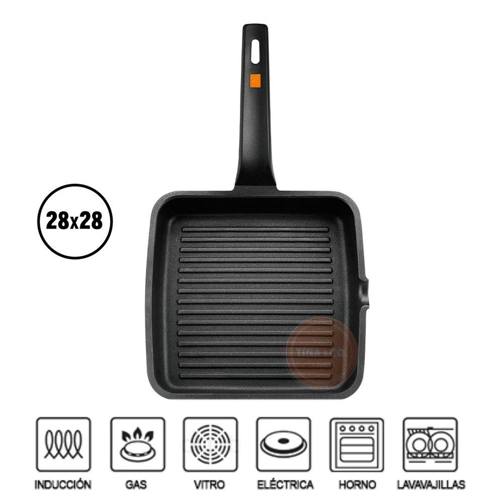 Bra-1517 Efficient Grill Rayado 28cm